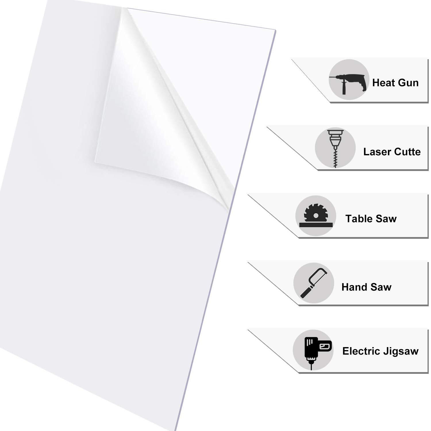 Clear Transparent PETG Vivak Moldable Plastic Film Flexible Frame Sheet Panel