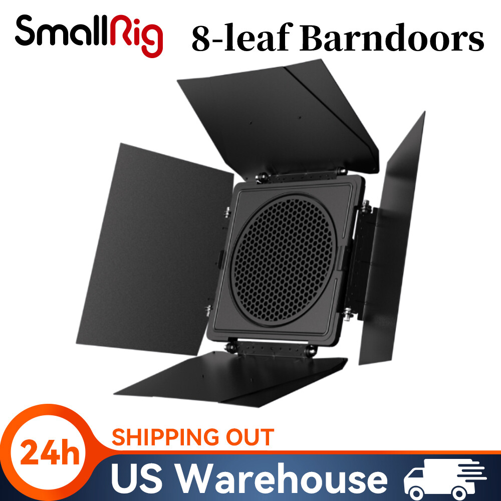 SmallRig RA-BD08 8-Leaf Barndoors Bowens Mount Adapter for COB Light