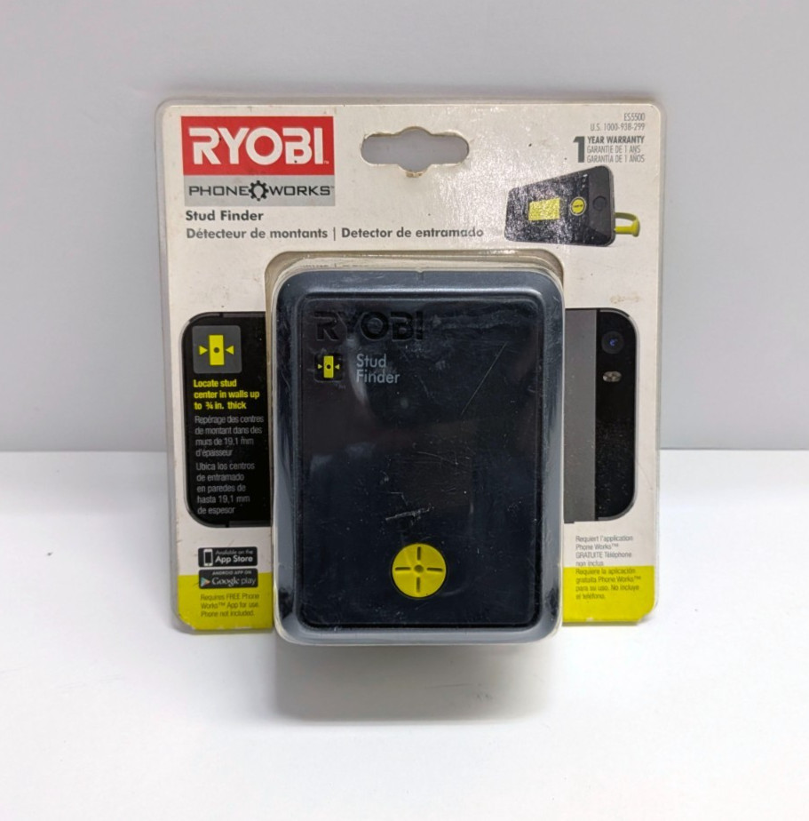 Ryobi Phone Works Stud Finder ES5000 Smartphone Tool New Sealed