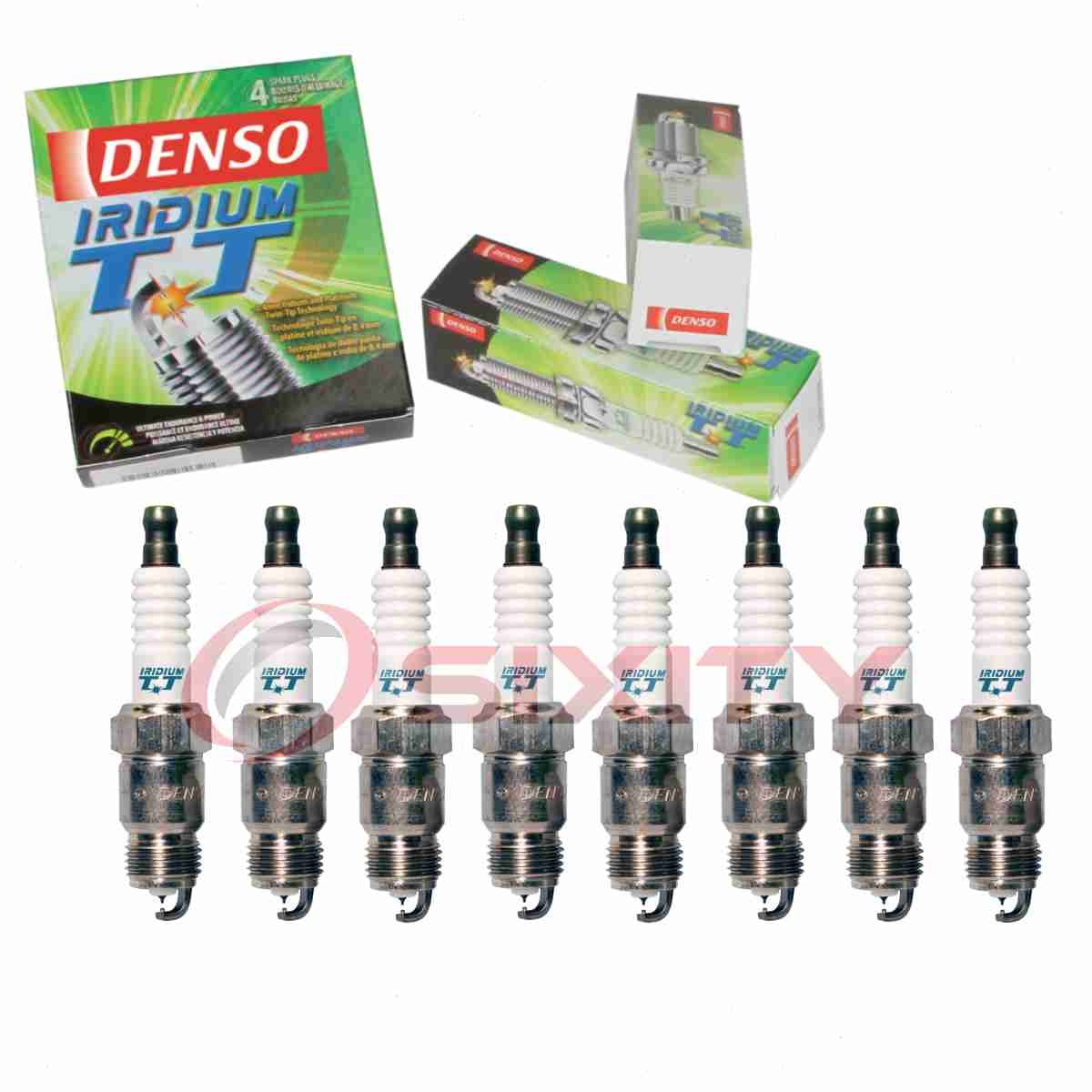 8 pc Denso Iridium TT Spark Plugs for 1977-1978 GMC K35 5.7L 6.6L V8 hu
