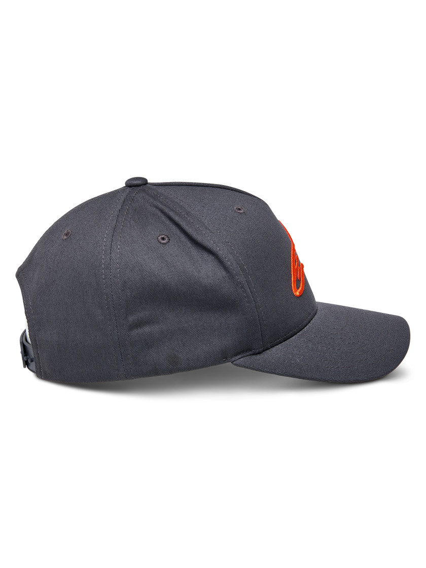 Alpinestars Ageless Curve Hat Baseball Cap Charcoal Orange Snap back Casual Wear