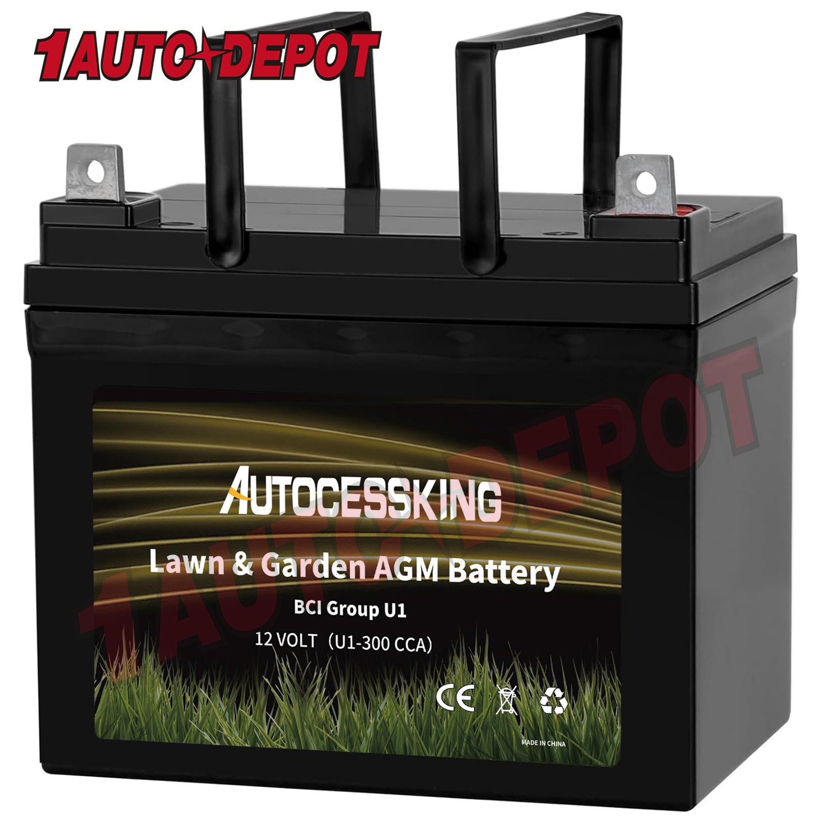 Lawn & Garden SLA AGM Battery 12V 300CCA BCI Group U1 Starting for Lawn Mower