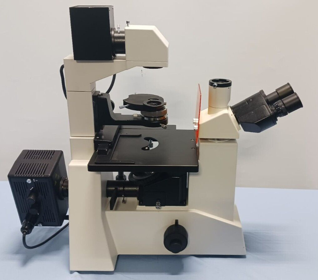 Jenco Binocular Inverted Compound Microscope w/ 10X 25X 40X Objective Lens