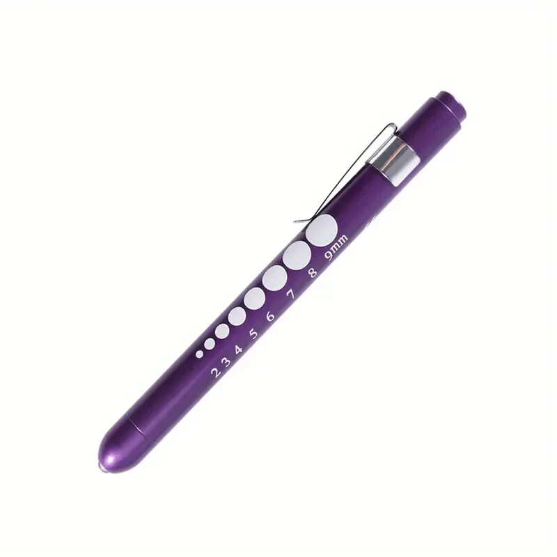 Medical Pen Light for Nurses Doctors, With Pupil Gauge & Ruler, LED white light