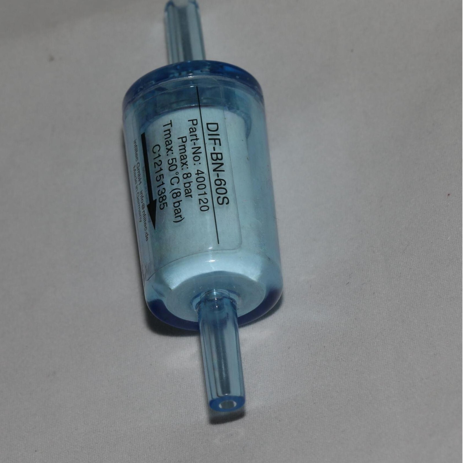 Replace Infiltec DIF-BN-60S filter cartridge flue gas analyzer