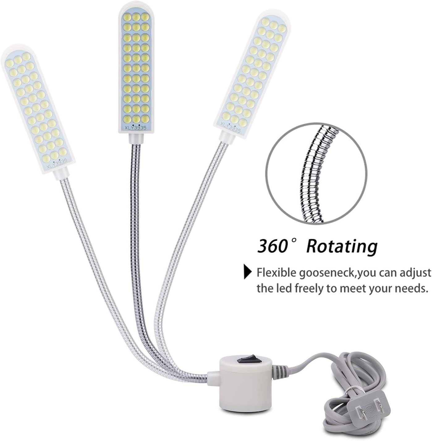 Energy-Efficient 36 LED Craft Light with Strong Magnetic Mount for Versatile Use