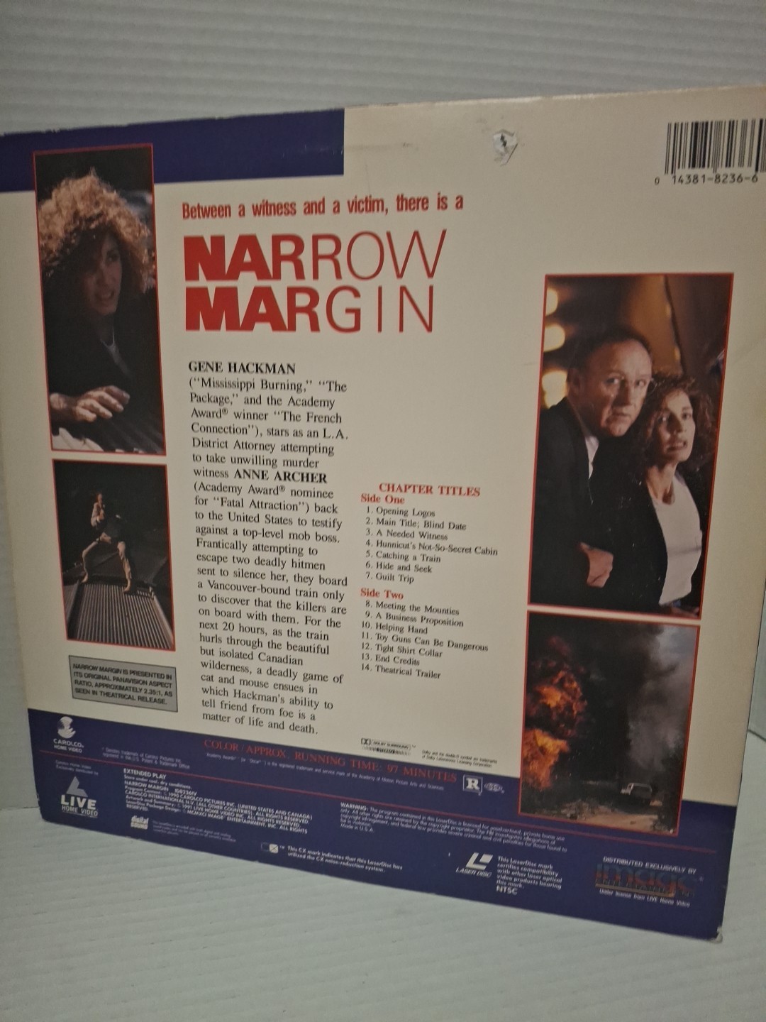 Narrow Margin (Laserdisc, 1991)Gene Hackman,gr