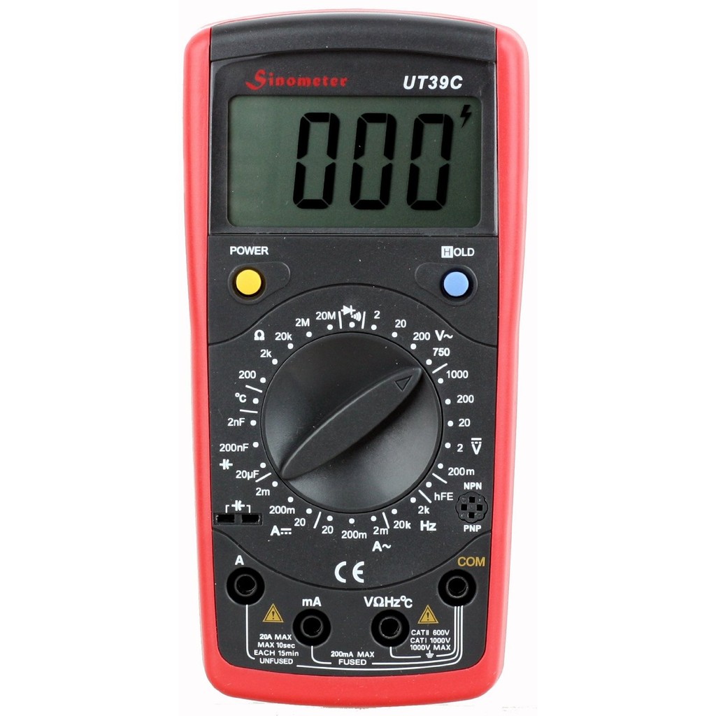 Sinometer UT39C Volt Resistance Capacitance Temp Multimeter Tester