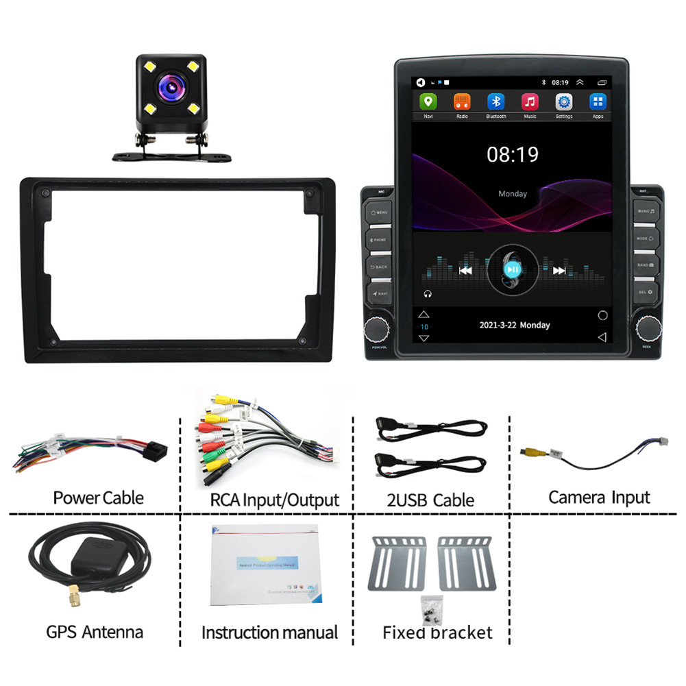 9.7" For Toyota Camry 2007-2011 Android CarPlay Car Stereo Radio GPS Navi WiFi