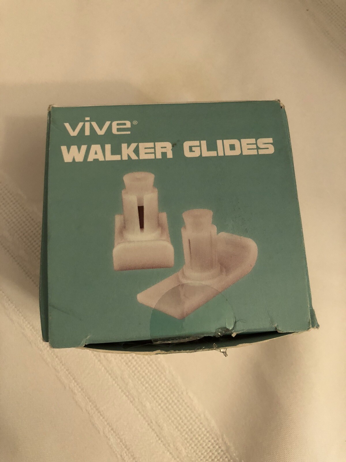 Vive Walker Ski Glides And Covers 4 Pcs- Accessories Sliders For Seniors