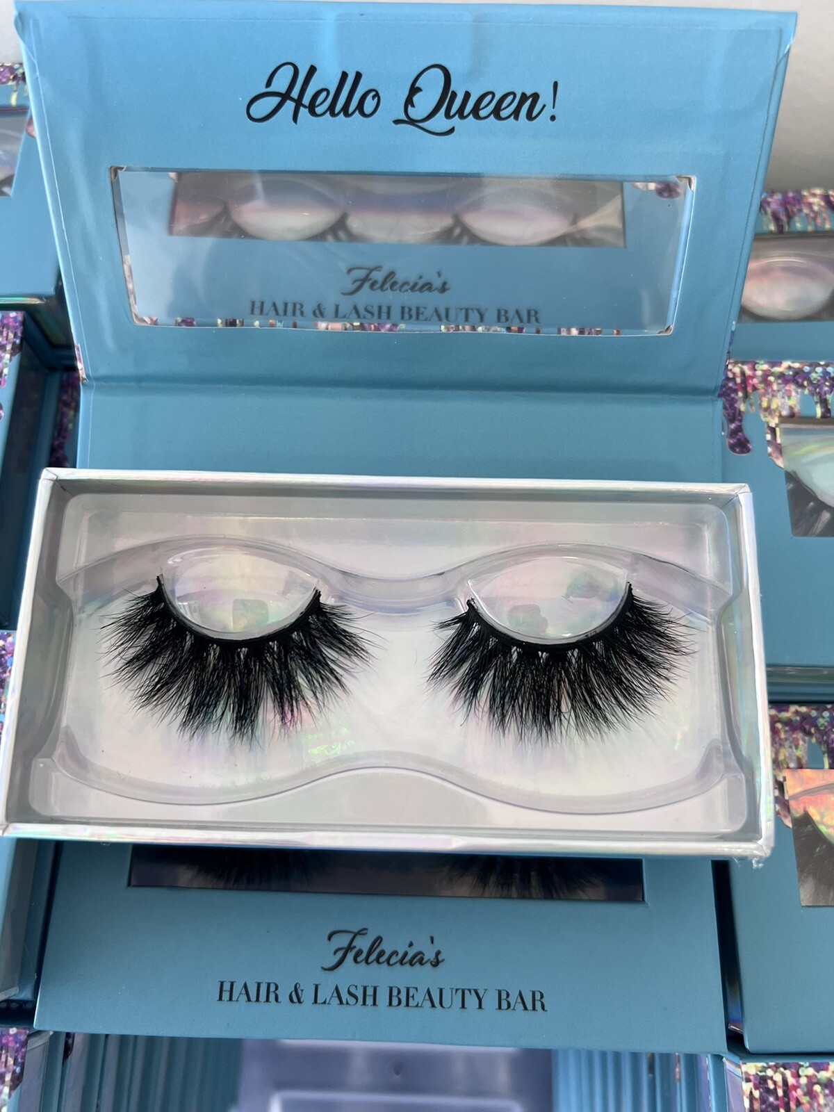 Mink Lashes fluffy false eyelashes, 18mm Dramatic look, Cat eye Apperance
