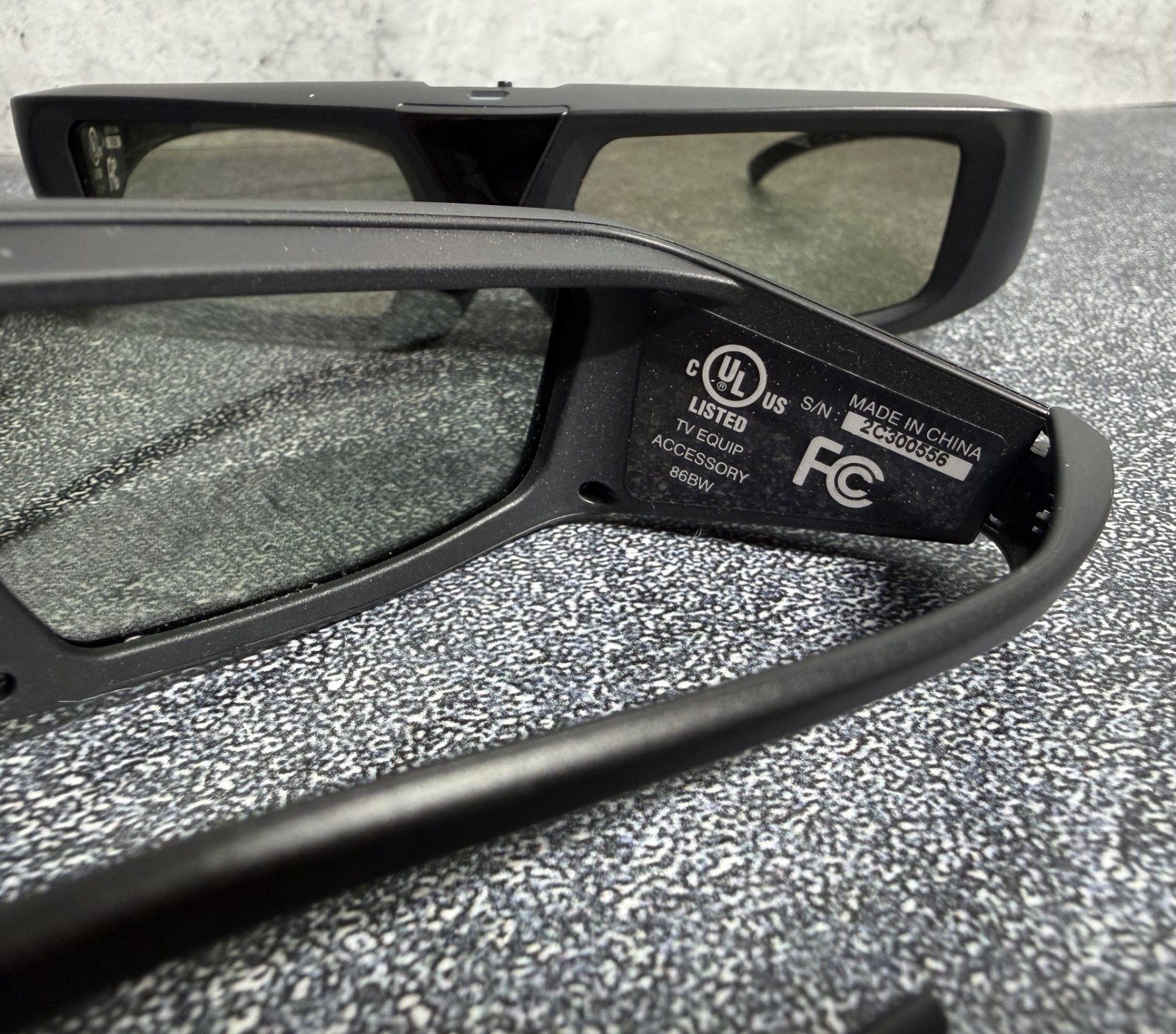 2x Sharp 3D Glasses AN-3DG30 Active 3D Glasses Compatible with Sharp 3D TVs