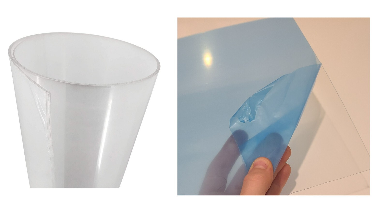 Clear Transparent PETG Vivak Moldable Plastic Film Flexible Frame Sheet Panel