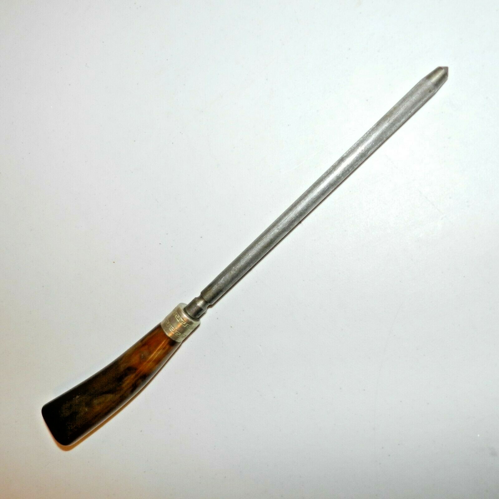 VTG KNIFE STERLING SHARPENING STEEL BAKELITE HANDLE