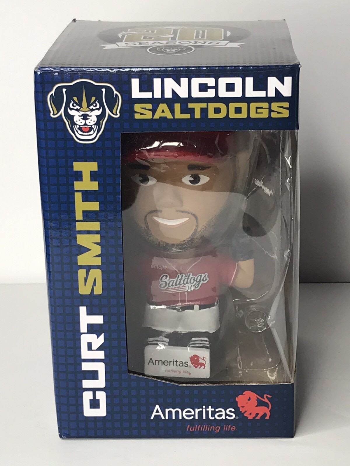 Curt Smith Lincoln Saltdogs Baseball Bobblehead SGA 2021 Rare New In Box Limited