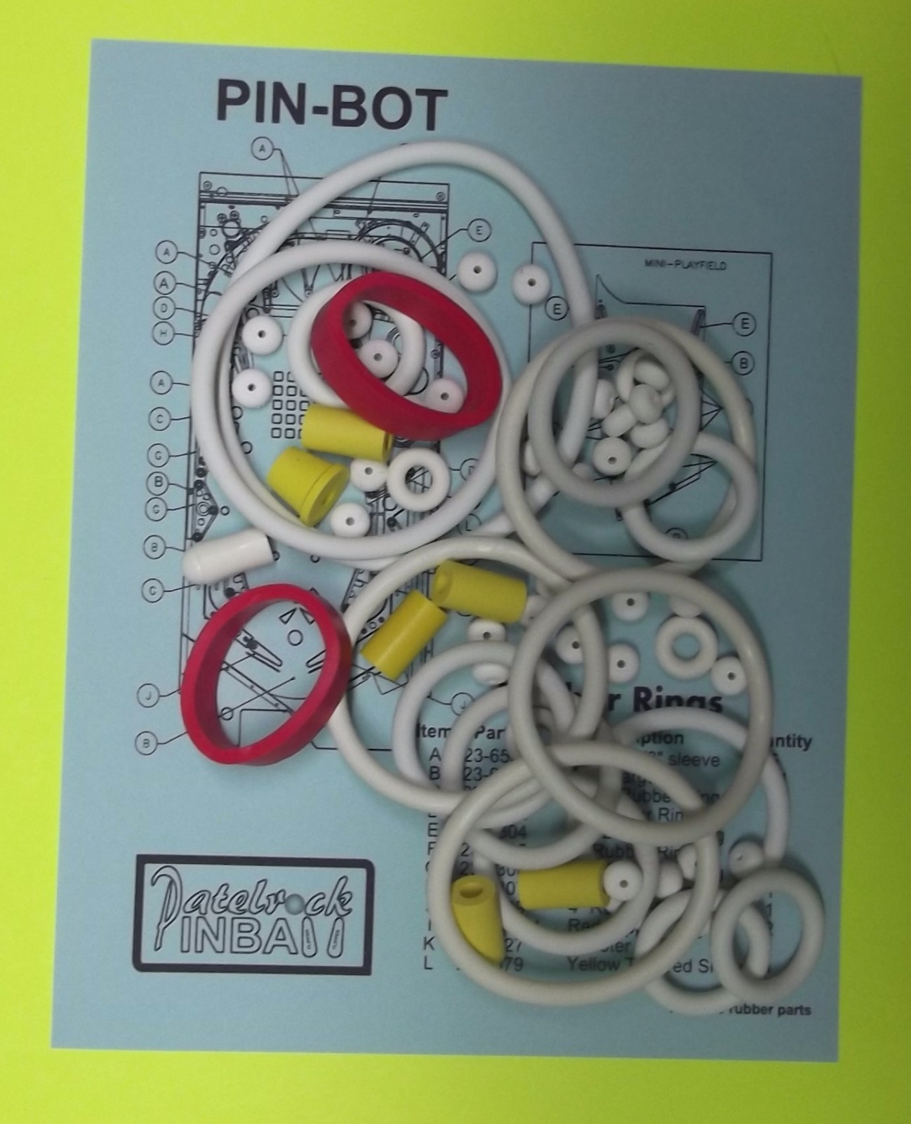 1986 Williams Pinbot / Pin Bot Pinball Machine Maintenance Super Kit