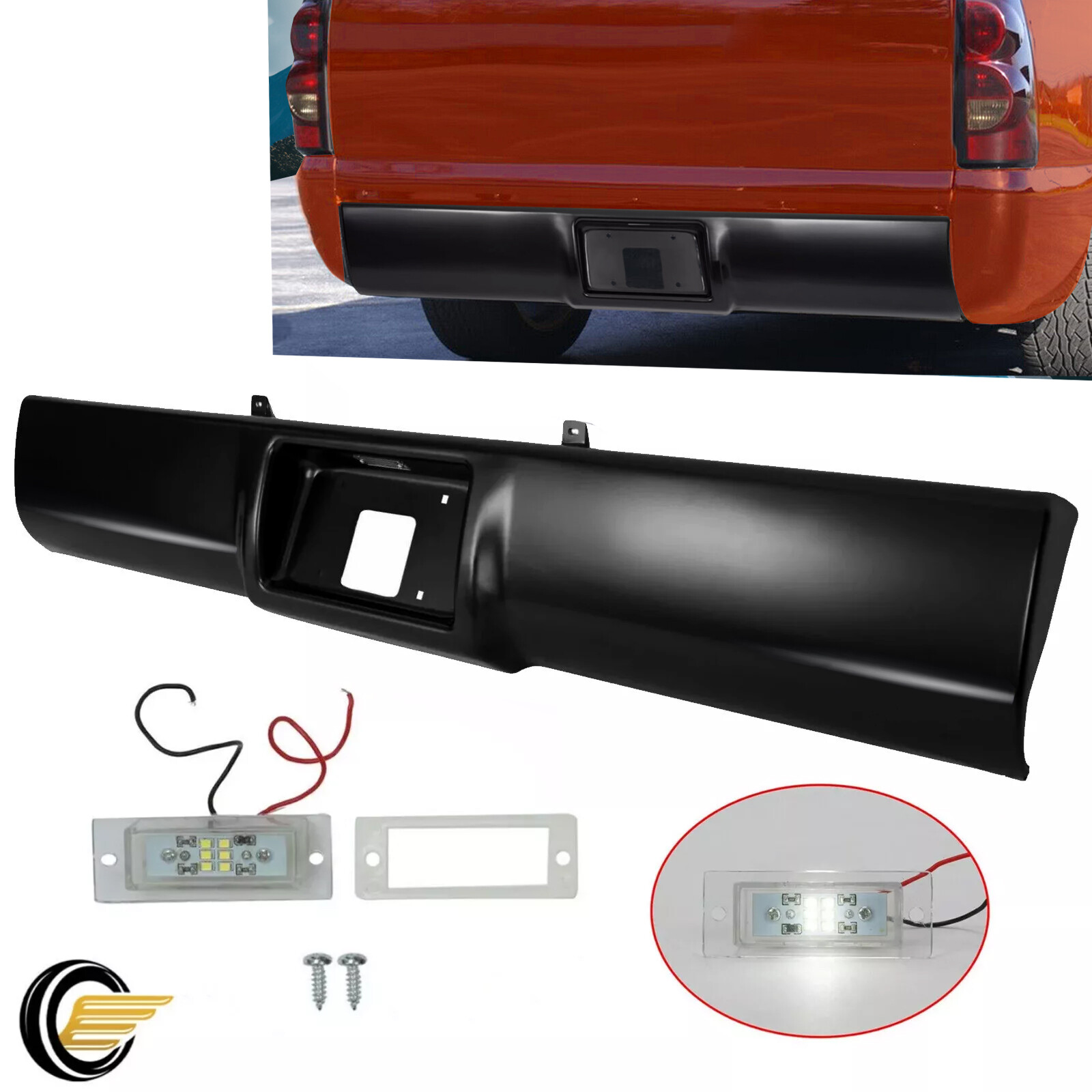 Rear Bumper Roll Pan For Suburban Yukon 1992-1999 / Tahoe 1995-1999 Blazer 92-94