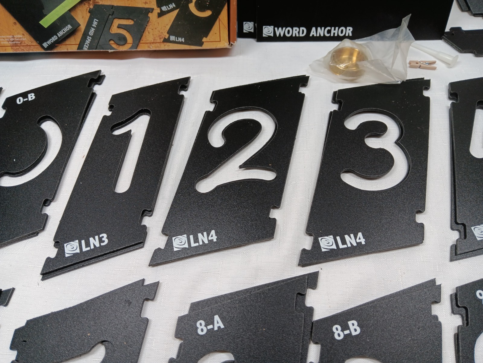 Rockler Interlock Signmaker’s Templates Script Font Number Kit