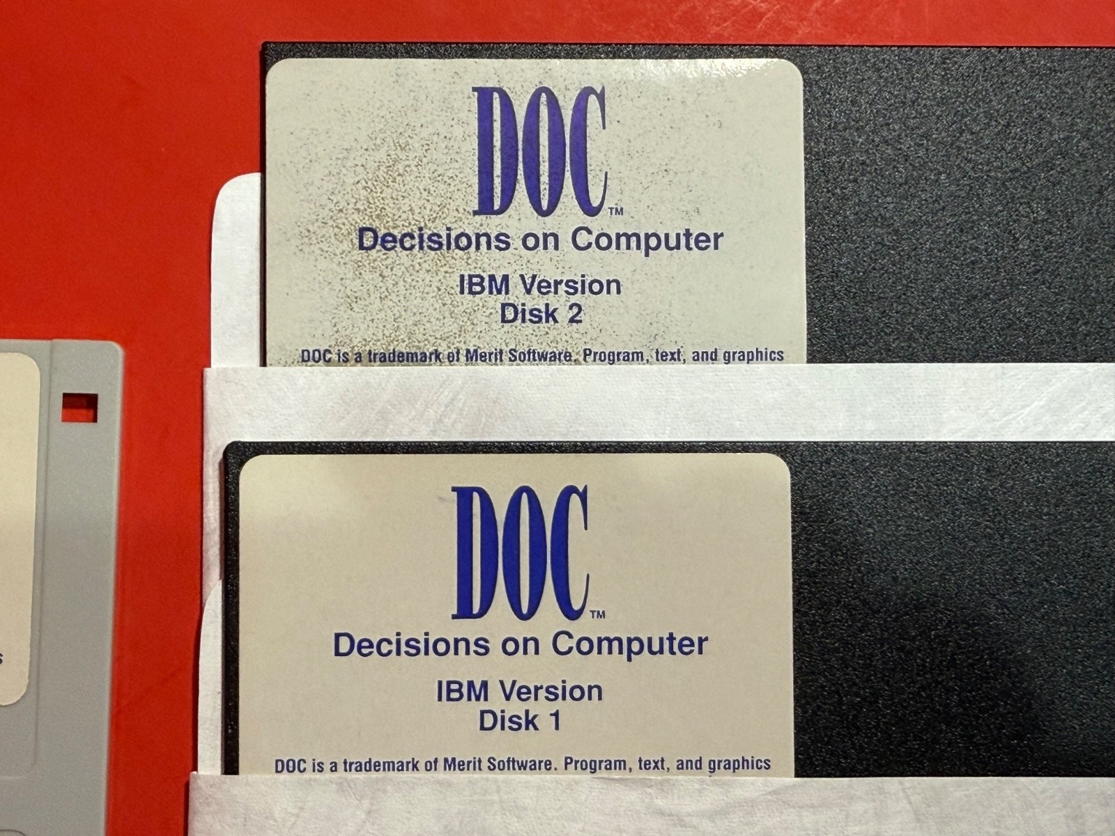 DOC Decisions On Computer 3 Disk Lot Software PC IBM