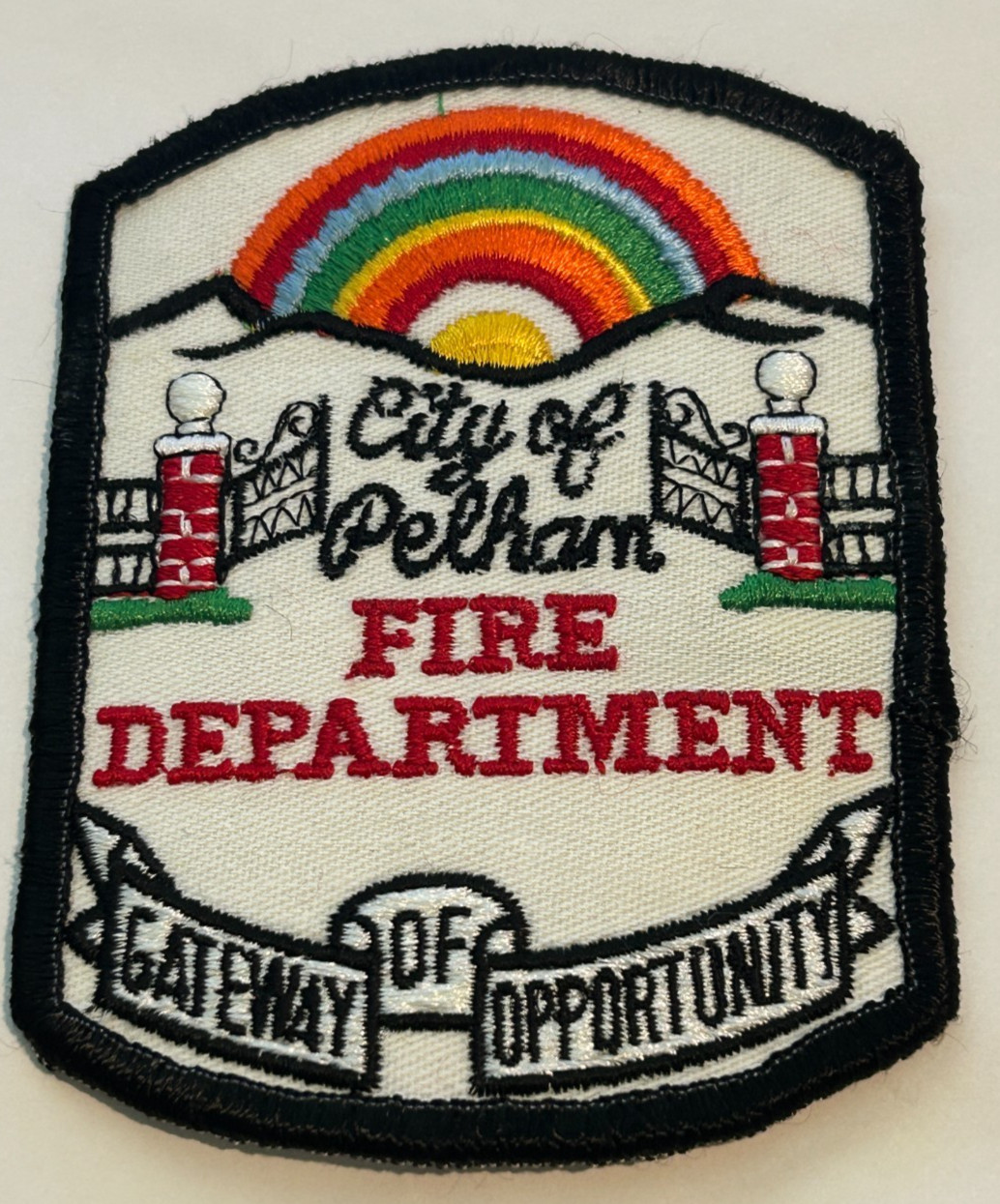 Old Pelham Alabama Fire Department Rainbow Patch Unused