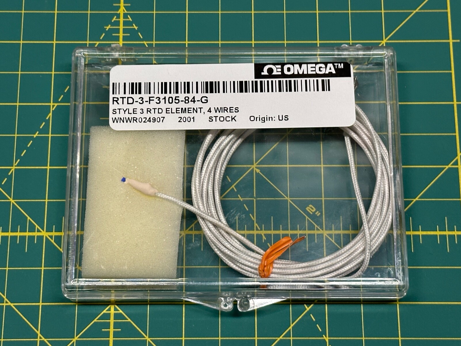 Omega RTD-3-F3105-84-G Pt100 Temperature RTD Element 4-Wire Class A 84in NEW