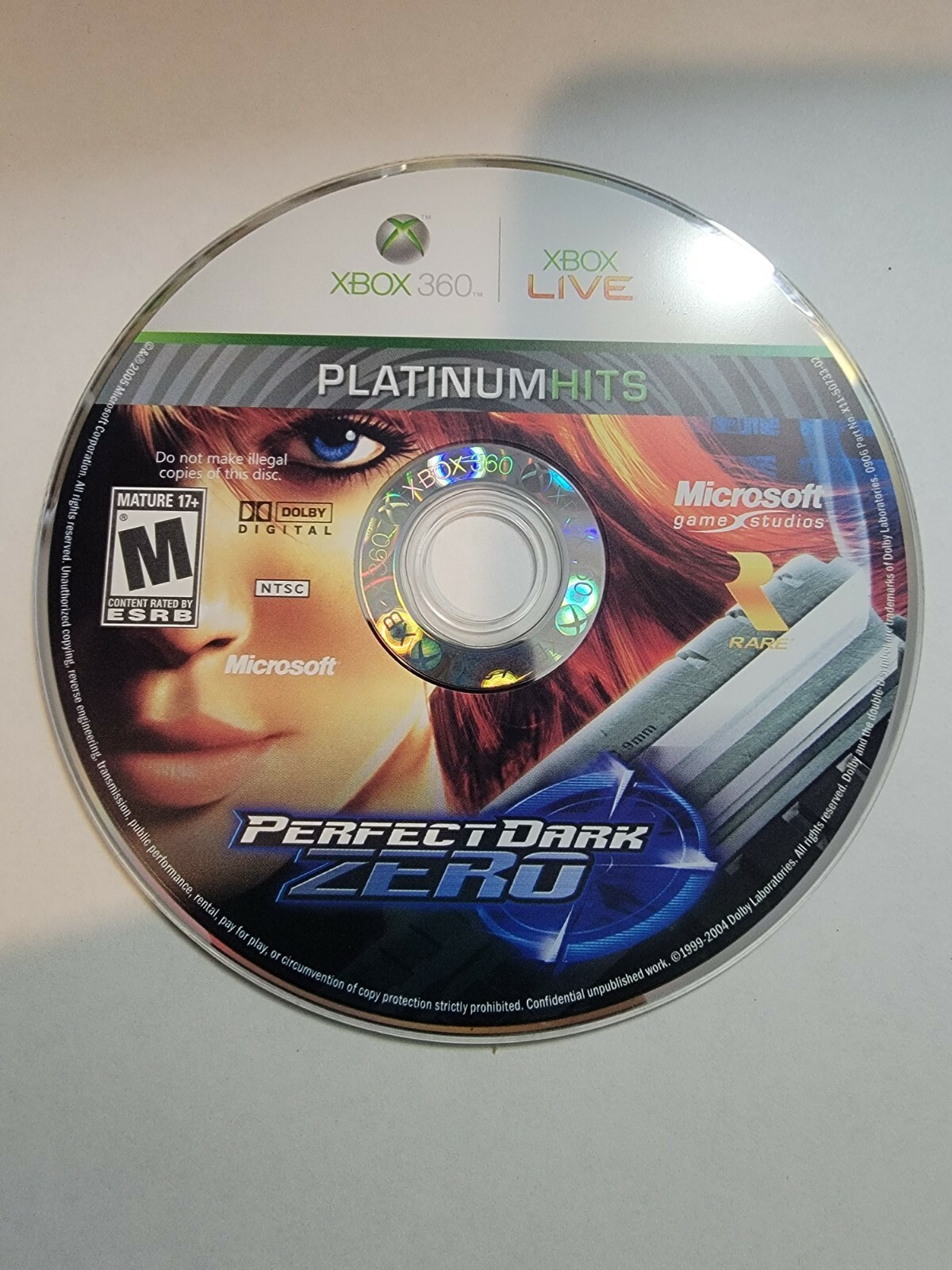 Perfect Dark Zero (Xbox 360, 2005) DISC ONLY! NO TRACK! READ! BUNDLE & SAVE $$$!