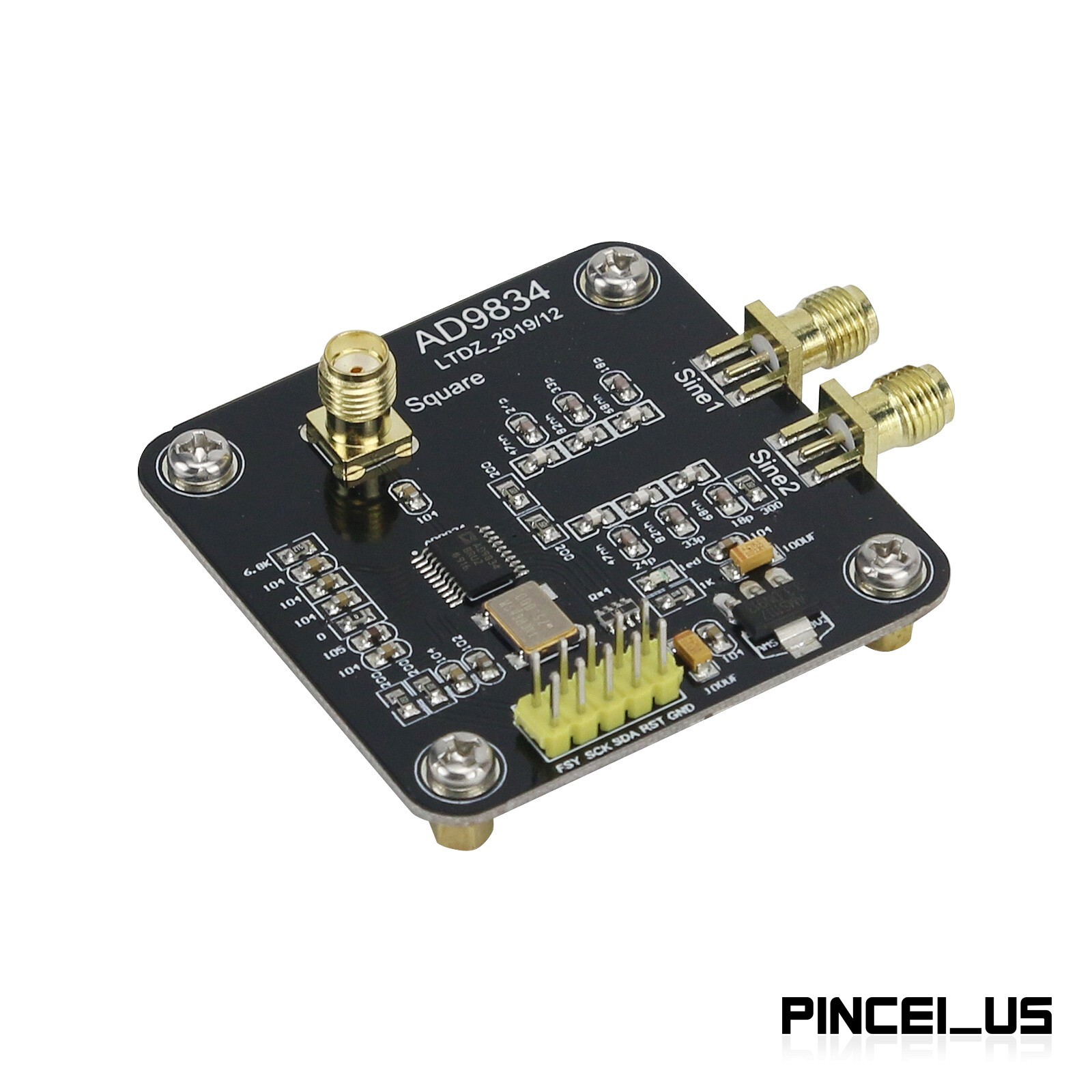 AD9834 Signal Generator Module Circuit Board Sine Triangle Square Wave Output//