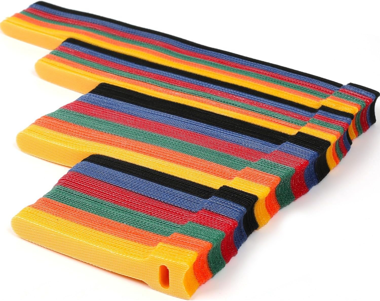Cable Ties 180PCS, 4+6+8+10 inch Reusable Multi-Colour Cable Ties Wire Ties Cord