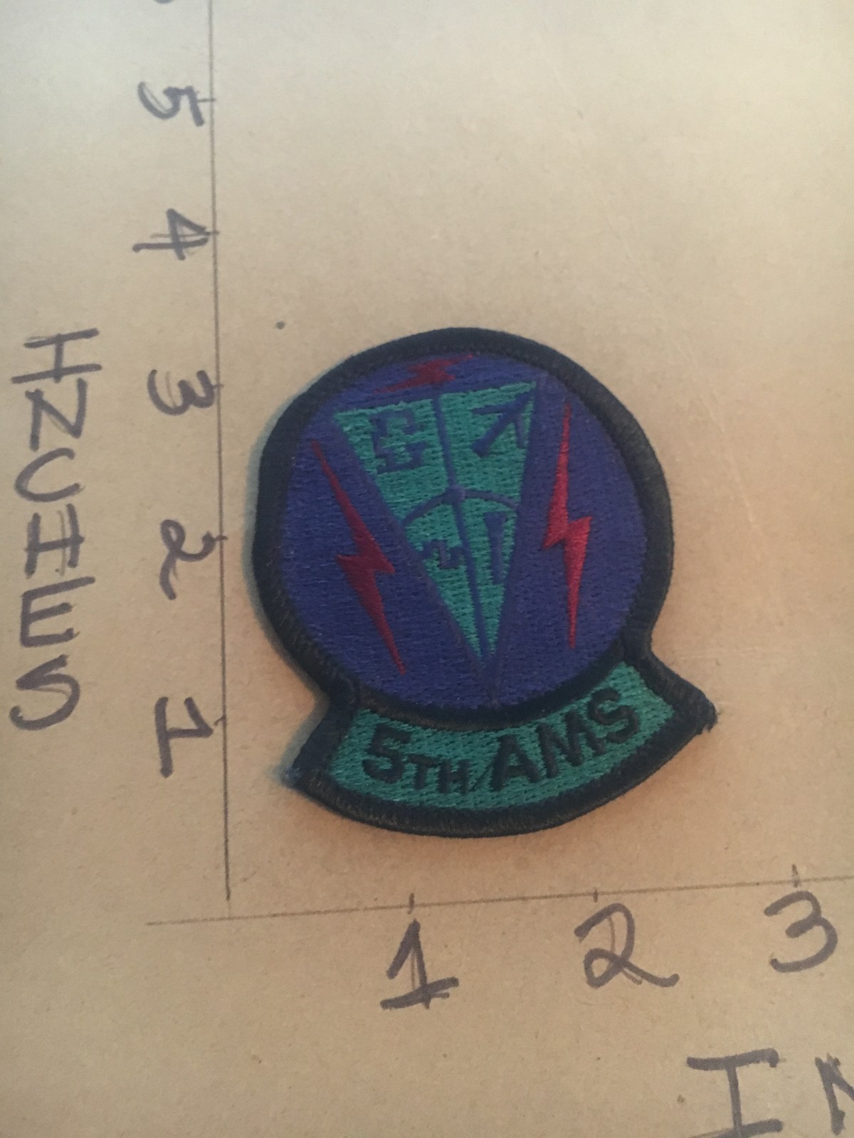 USAF 5th AMS Squadron subdued patch 4/24/26