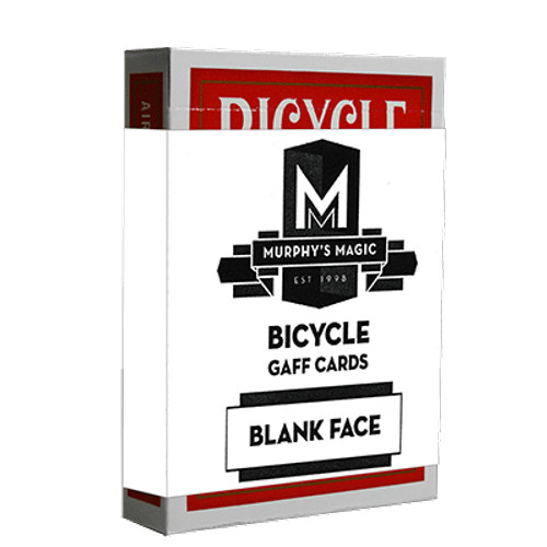BLANK FACE RED BACK BICYCLE DECK OF PLAYING CARDS POKER SIZE GAFF