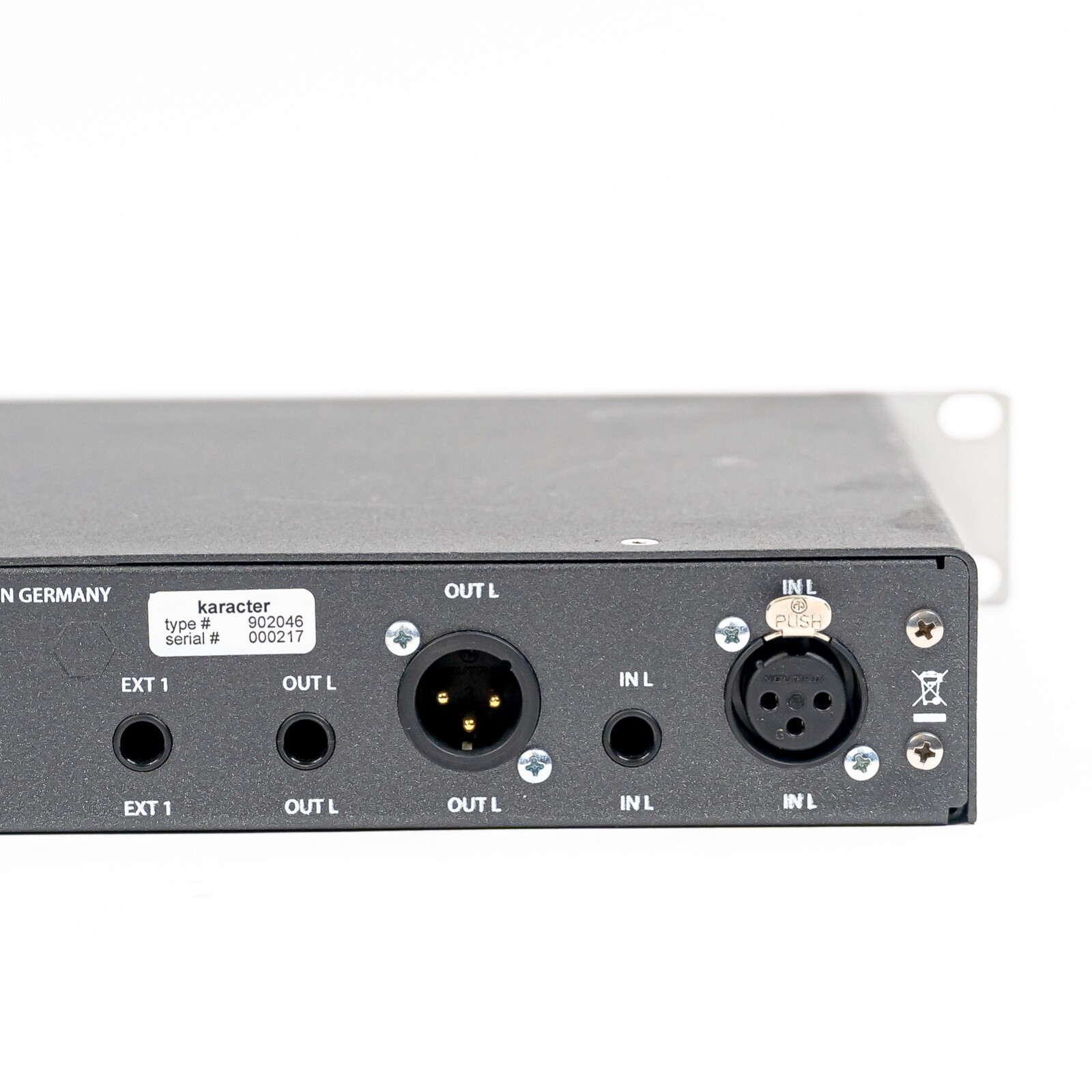 Elysia Karacter Stereo Saturator – Discrete Class A 1U Rack Unit