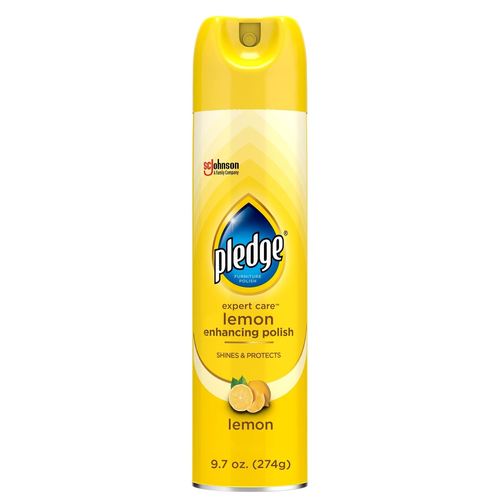 Pledge Enhancing Polish, Furniture & Wood Spray, Lemon Scent, 9.7oz