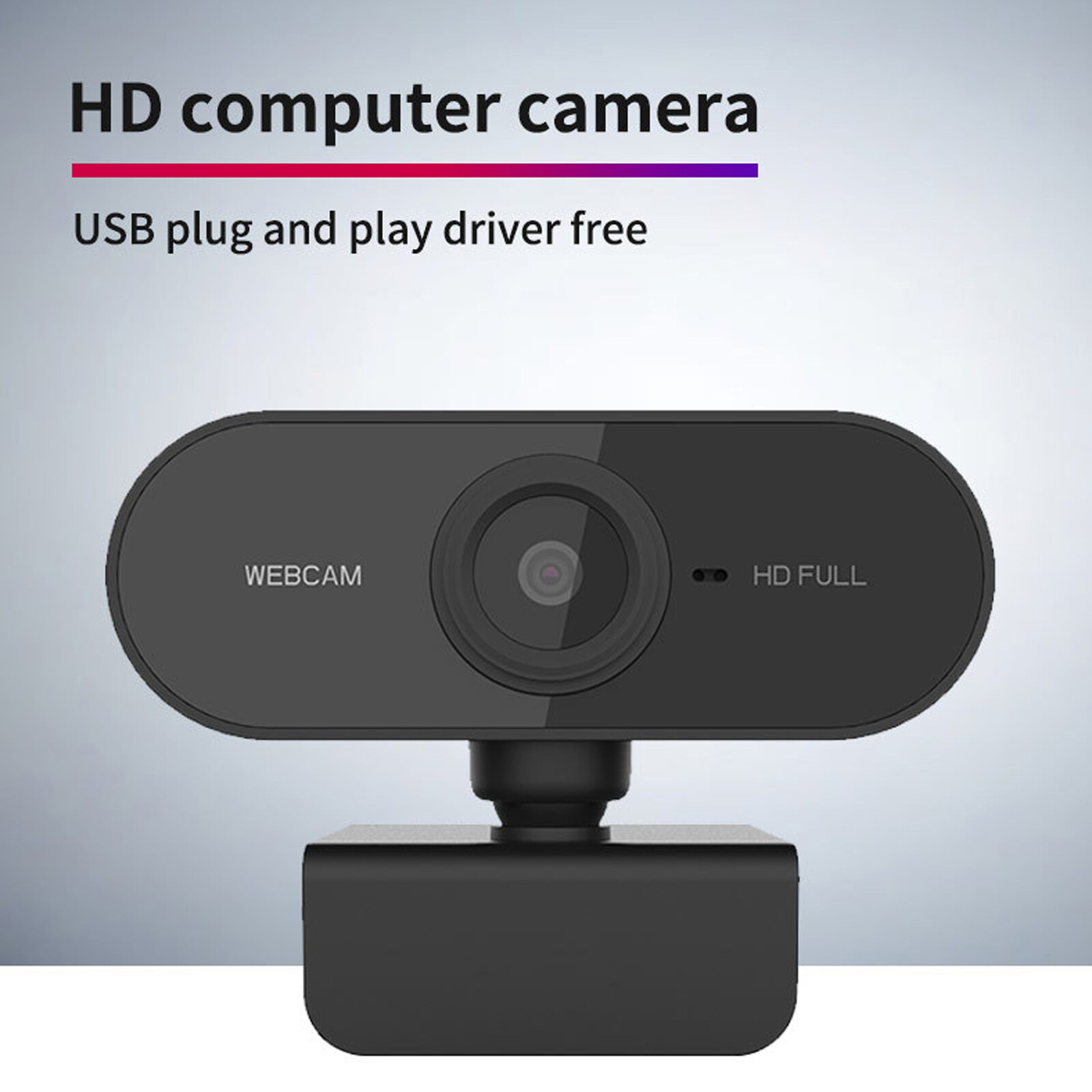 1080P HD Cam Microphone Webcam Auto Focusing Web Camera For PC Laptop Desktop -{