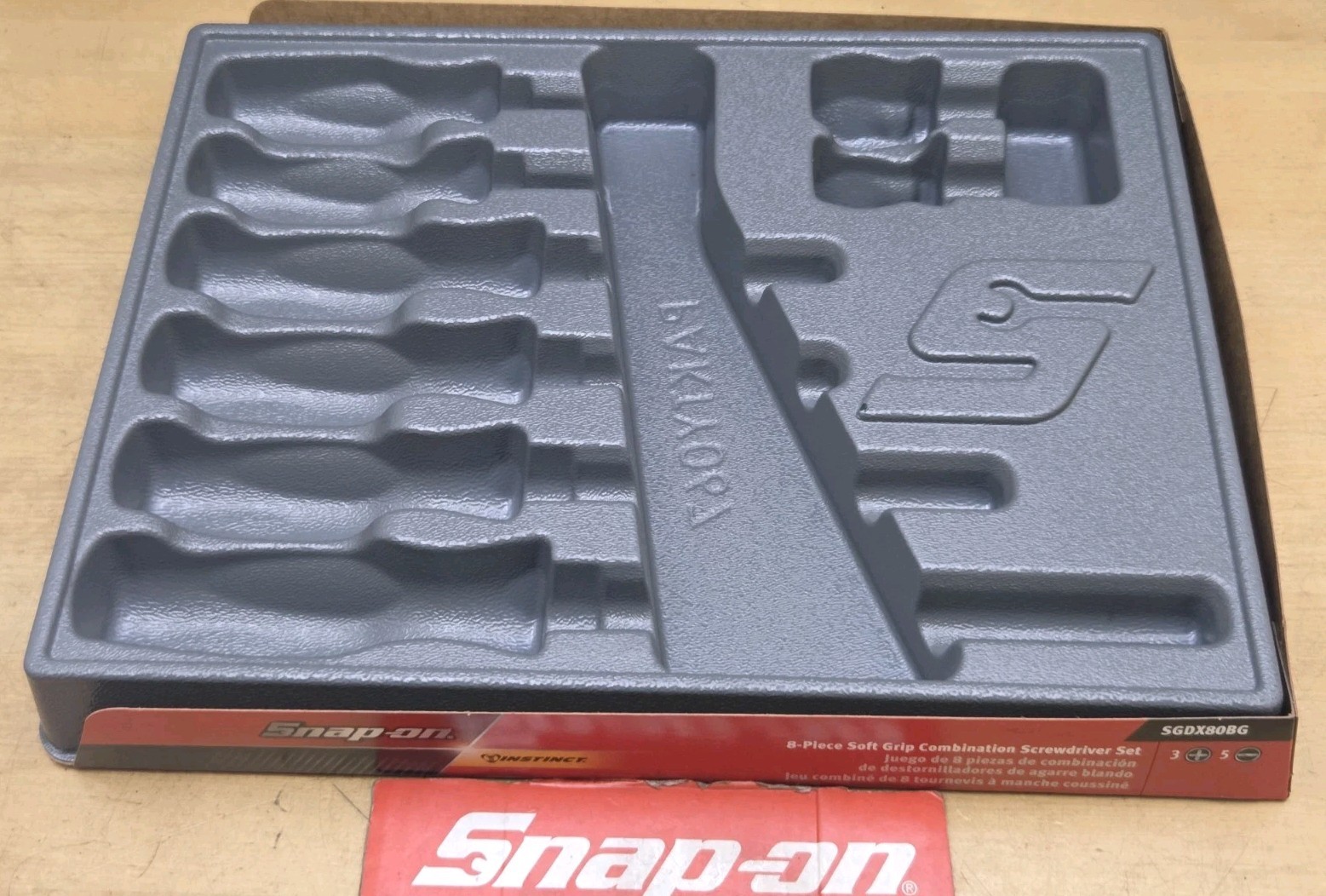New Snap On PAKTY067-Tray For SGDX80B-8 Pc Soft Grip Combination Screwdriver Set