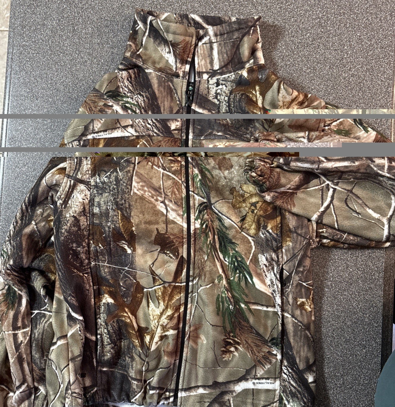 RedHead Brand Real Tree Zip Up Fleece Lined Camo Hunting Jacket Size S