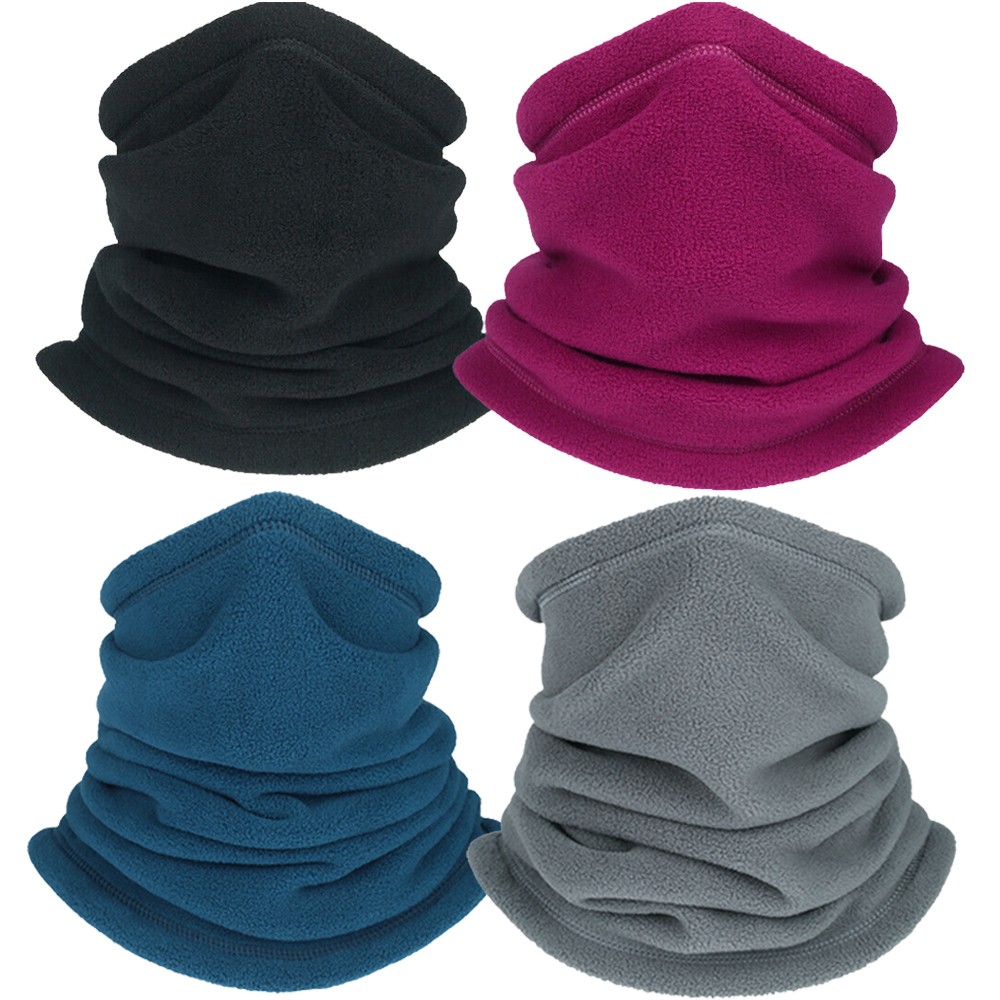 Winter Neck Warmer Gaiter Tube Scarf Fleece Bandana Half Face Mask Ski Snowboard