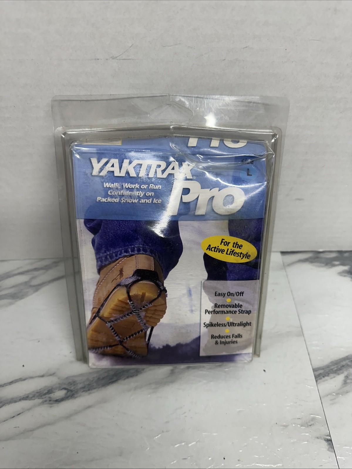 YakTrax Pro Snow & Ice Shoe Sz.large 1.4mm Steel Coils Unbelievable Traction