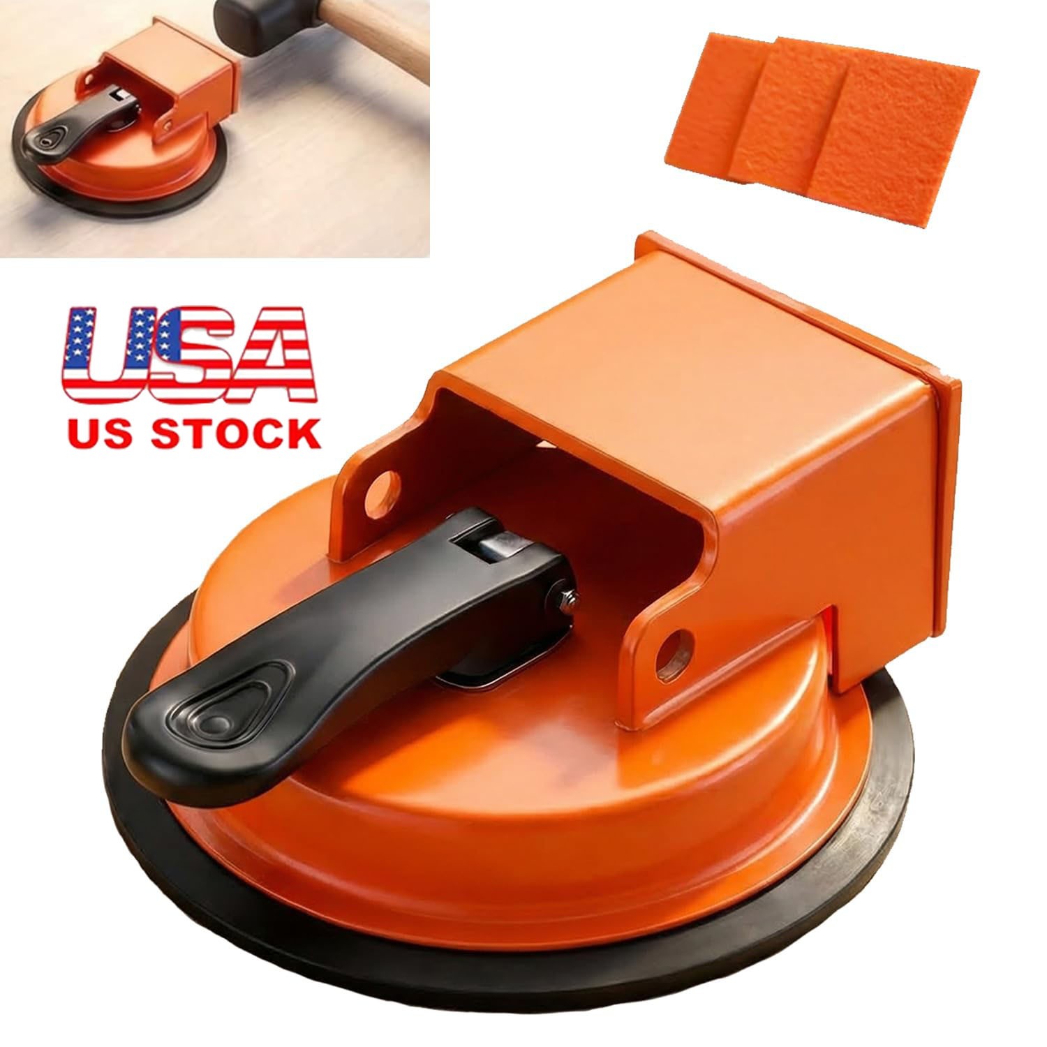 Floor Gap Fixer Tool with Suction Cup for Hardwood-Laminate and Vinyl Flooring