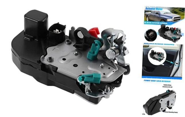 Rear Right Side Door Latch Lock Actuator Assembly for Dodge for Ram 1500 2002