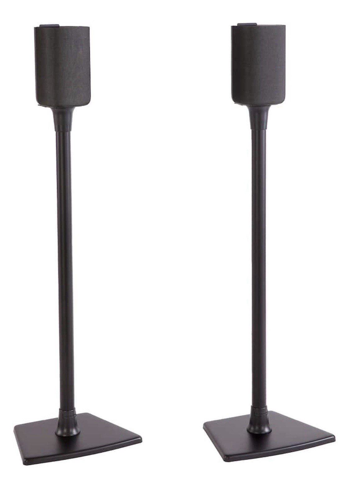Sanus Universal Speaker Stands up to 10 Lb Built in Cable Management Black BSSU2