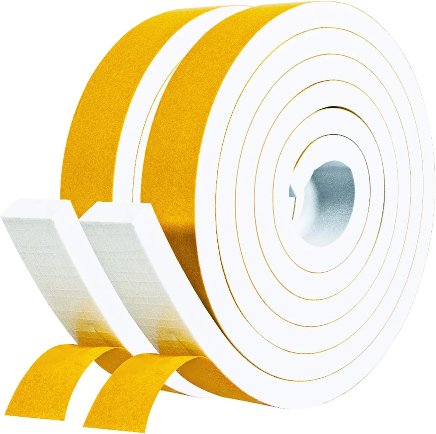 Window Weather Stripping Insulation Foam Soundproof Seal With Adhesive 13 Ft