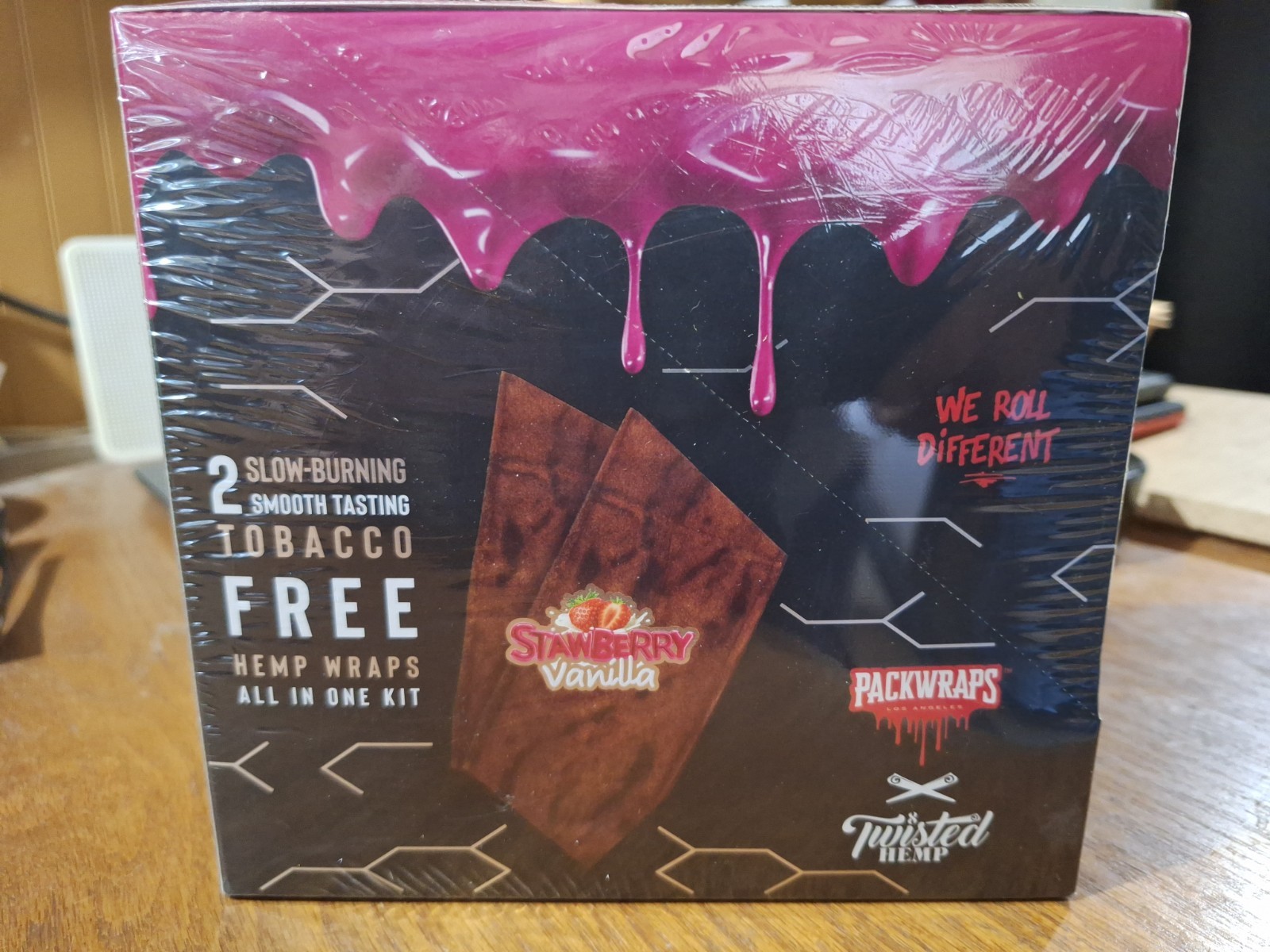 Packwraps Strawberry Vanilla Wrap (All in One Kit) 10 Count Box