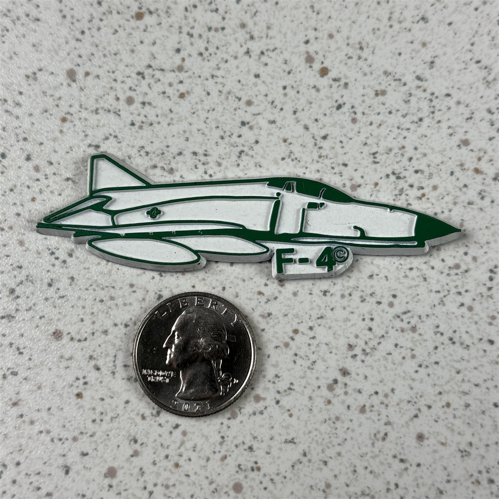 Vtg Action Packets McDonnell Douglas F-4 Phantom Rubber Fridge Magnet #53662