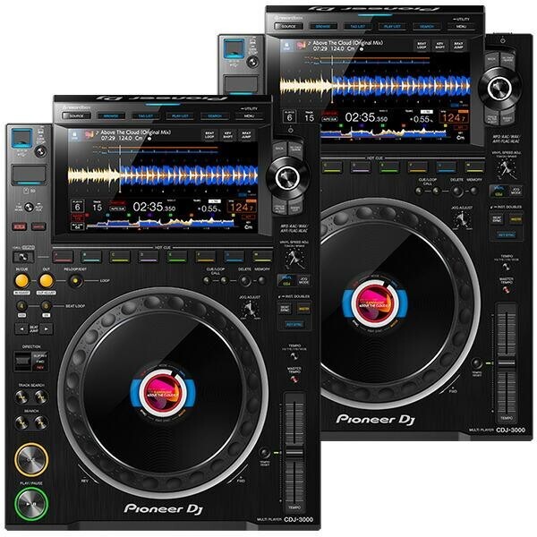 Pair Pioneer CDJ-3000 x2 DJ Multi Player CDJ3000 Digital Turntable 110-240V New
