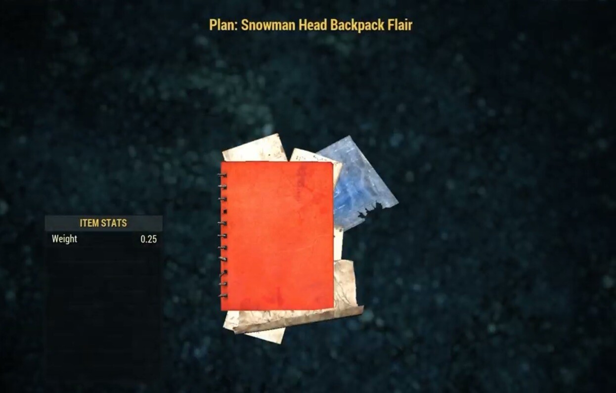 (Xbox) Snowman Head Backpack Flair Plan