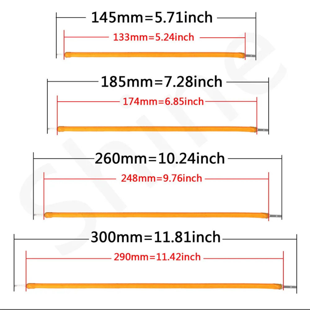 10pcs LED COB Flexible Filament 3V 38mm 60mm 80mm 130mm 260mm 300mm Edison Bulb