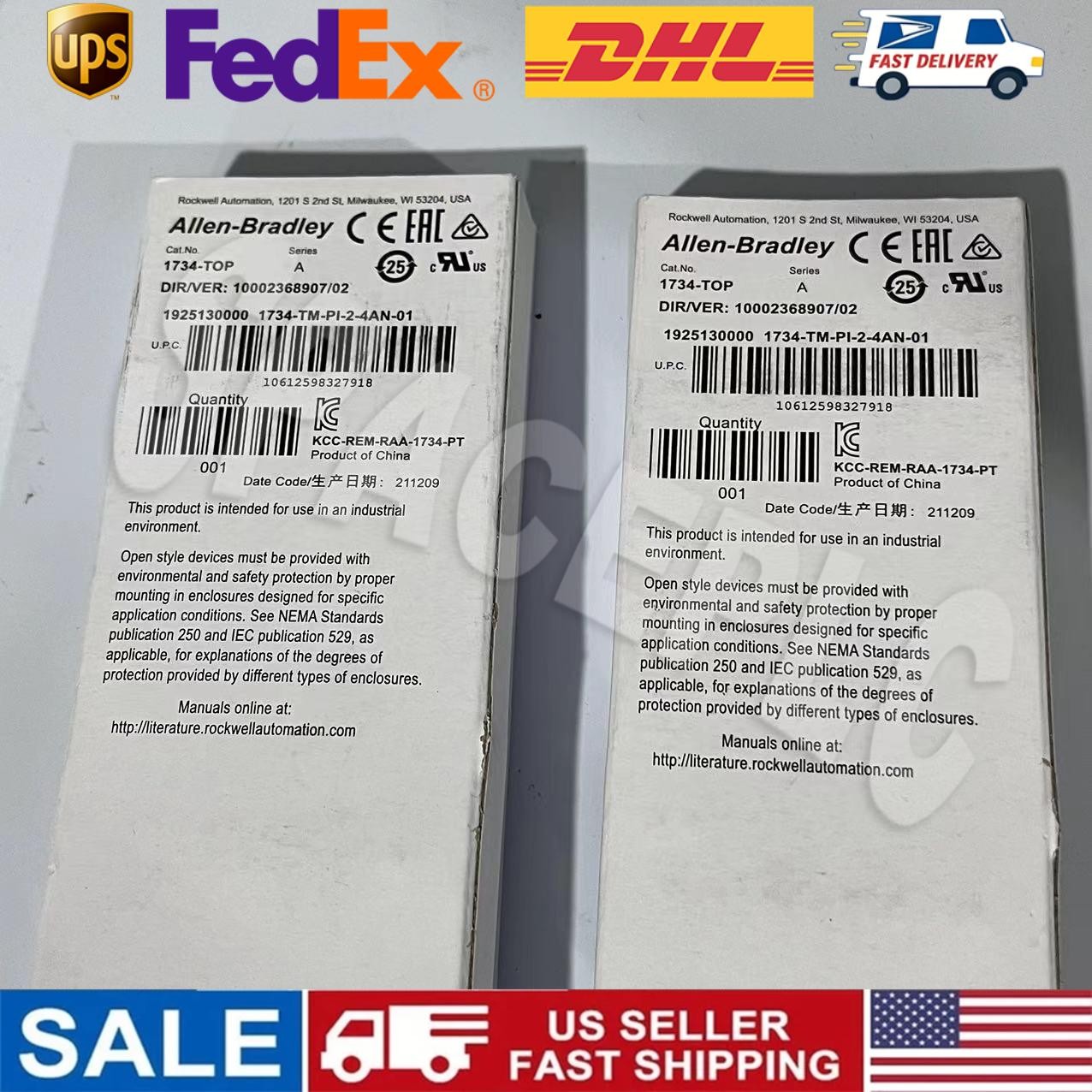 Allen Bradley 1734-TOP POINT I/O 1734TOP Terminal Base 1734TOP US Free Tax