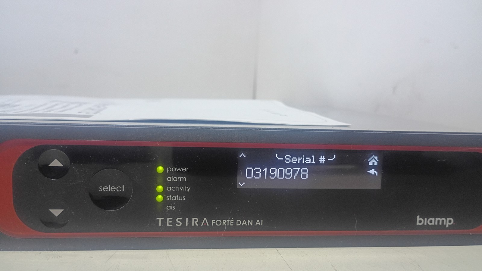Clean, Working BIAMP Tesira Forte Dan AI Digital Audio Signal Processor