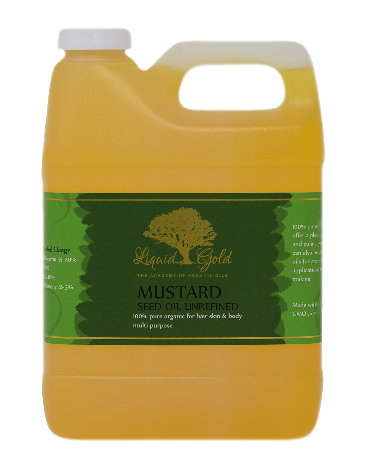32 oz PREMIUM VIRGIN  MUSTARD OIL UNREFINED ORGANIC CARRIER COLD PRESSED PURE