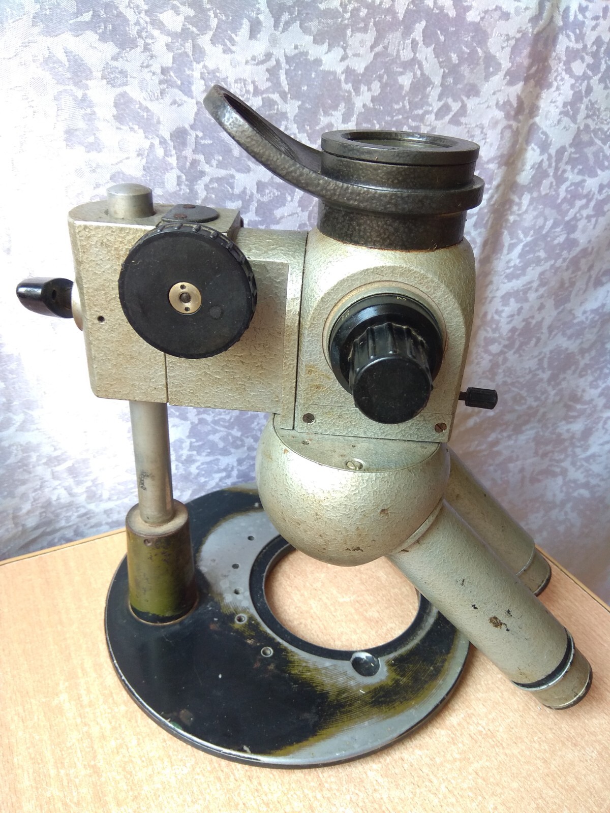 RARE antique vintage USSR Soviet measuring microscope mbs 1 lens tool device